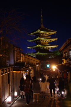 京都東山花灯路２０１５　八坂の塔