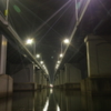 夜の琵琶湖大橋