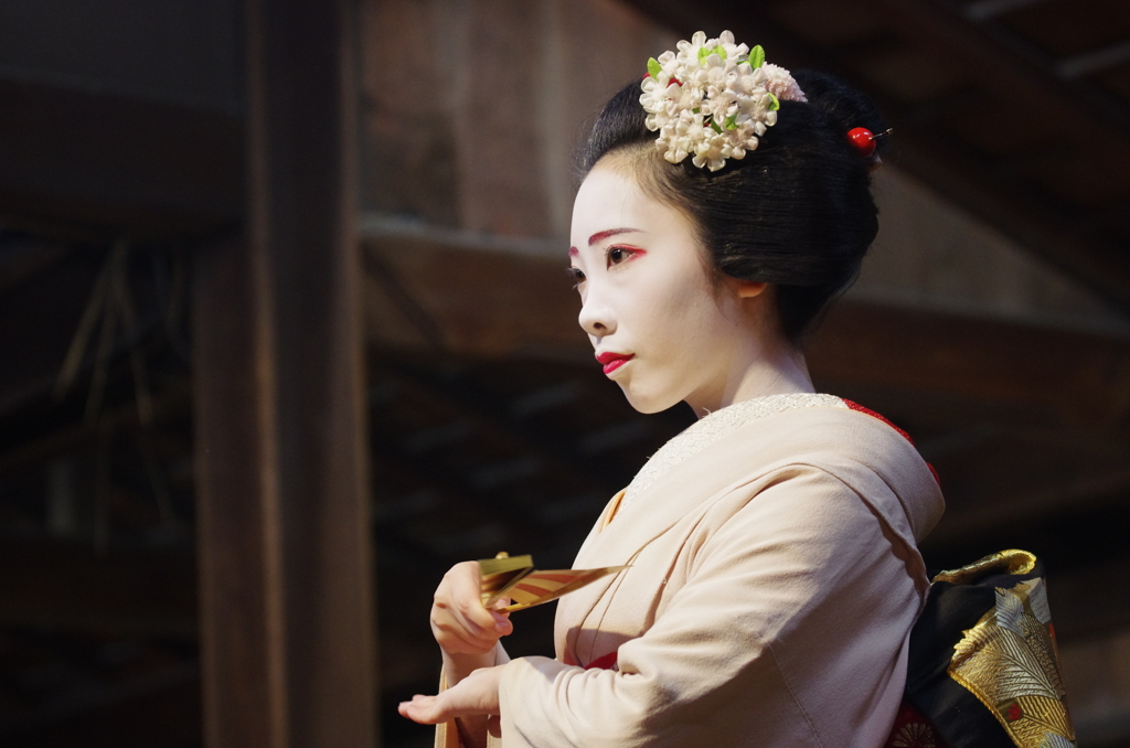 京都東山花灯路２０１５（上七軒 勝音さん）
