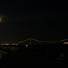 月食と明石海峡大橋