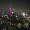 夜の東京とタワー