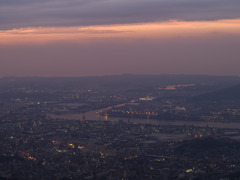 皿倉山夕景