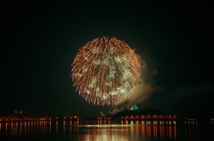 唐津城　花火大会2016（2尺玉）