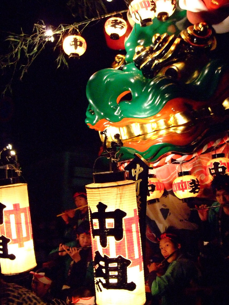 唐津曳山（青獅子）