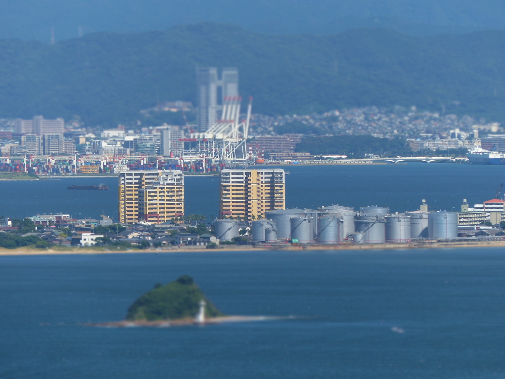海の中道（ジオラマ風）