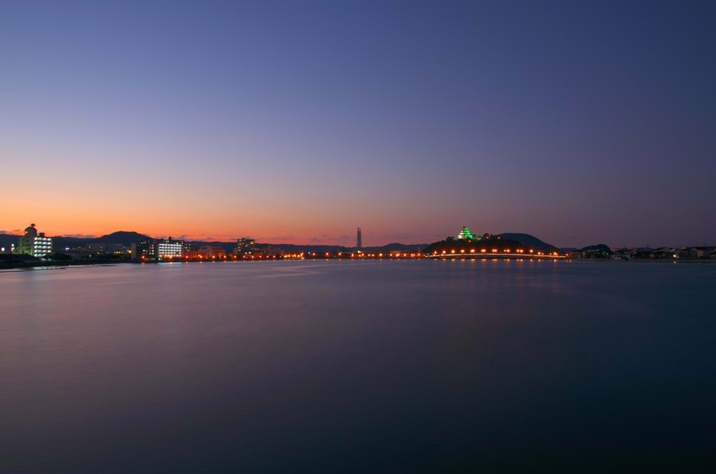 松浦橋からの夕暮れ