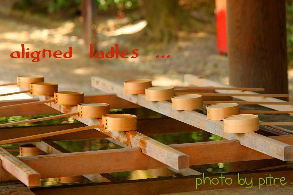 aligned ladles ...