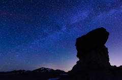 高度12,000フィートからの星空