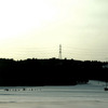 雪国の夕暮れ
