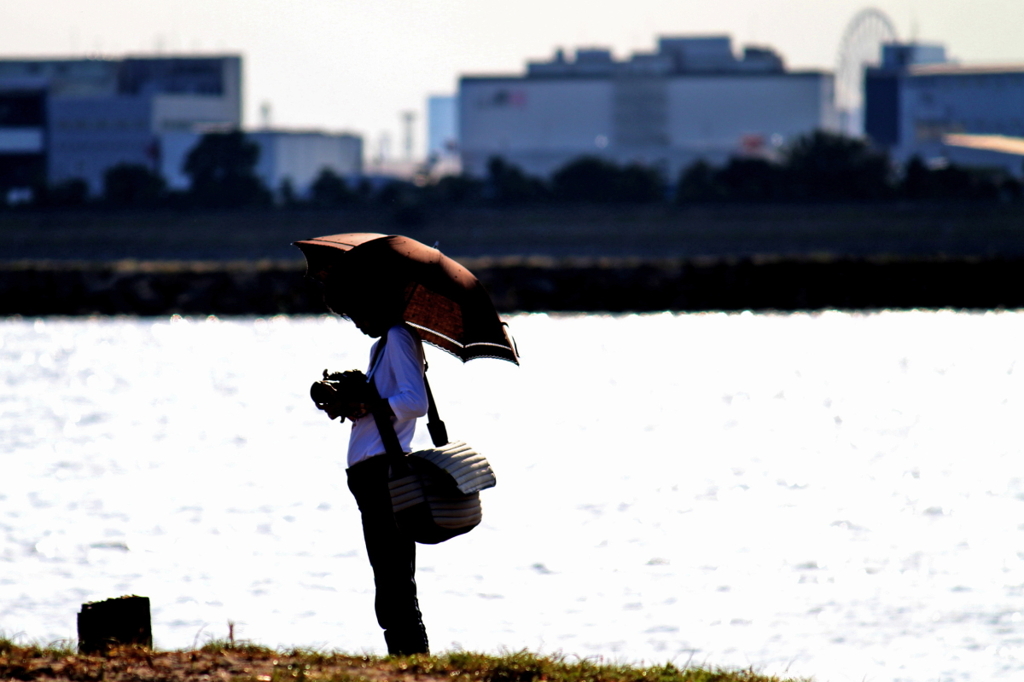 夏のカメラ女子