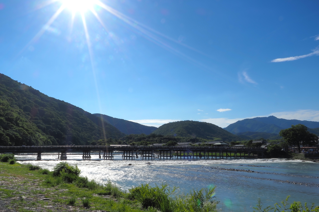 夏の渡月橋(3)