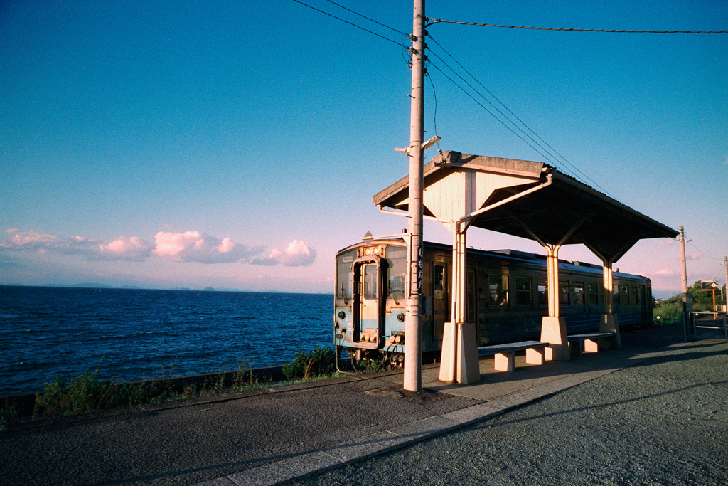 予讃線夕景（3）