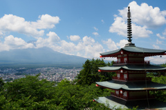 富士山見え隠れ