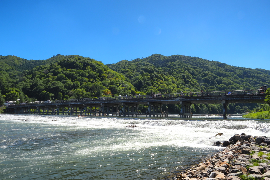 夏の渡月橋(4)