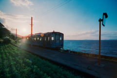 予讃線夕景（2）