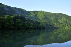 木曽川の朝