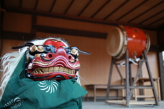 獅子舞と和太鼓