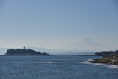 江の島と富士