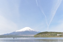 富士とV雲