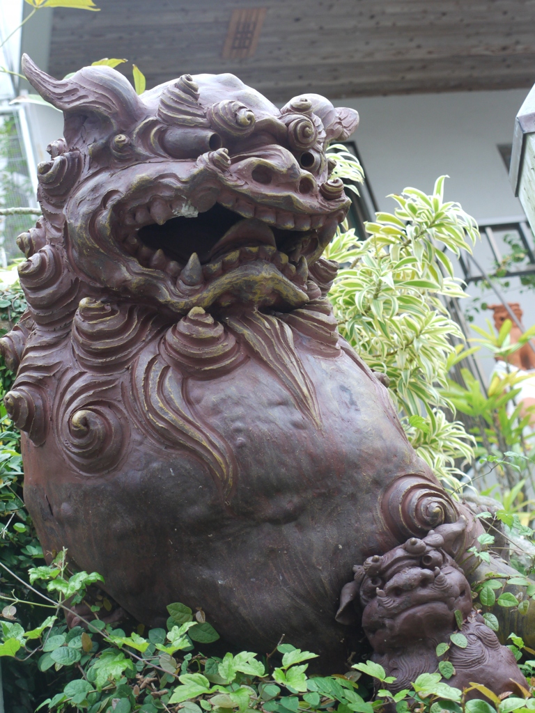 子連れシーサー