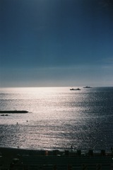 夕方の海
