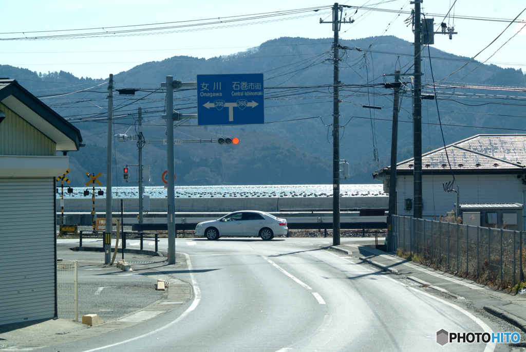 石巻線折立踏切４