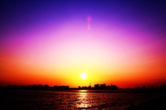 夕日