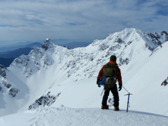 北穂高岳山頂からの眺望