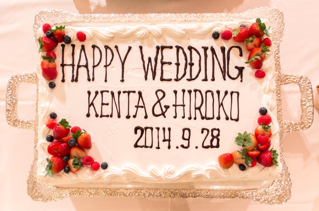 HAPPY WEDDING。
