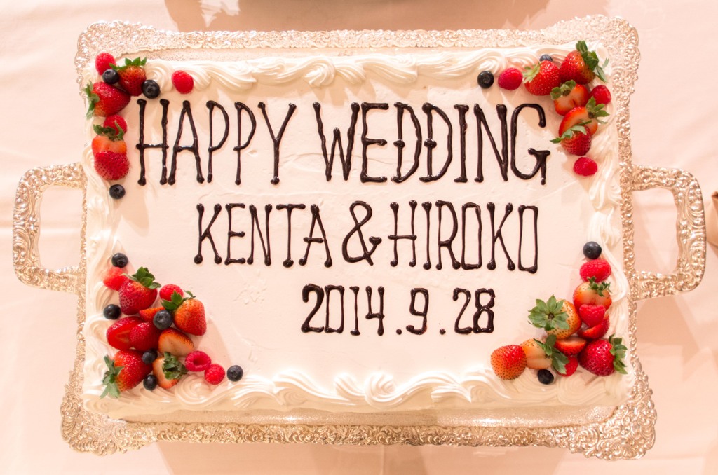 HAPPY WEDDING。