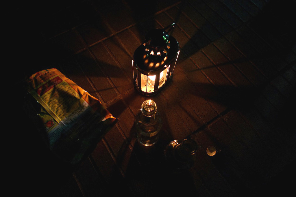 キャンプ初日の夜。