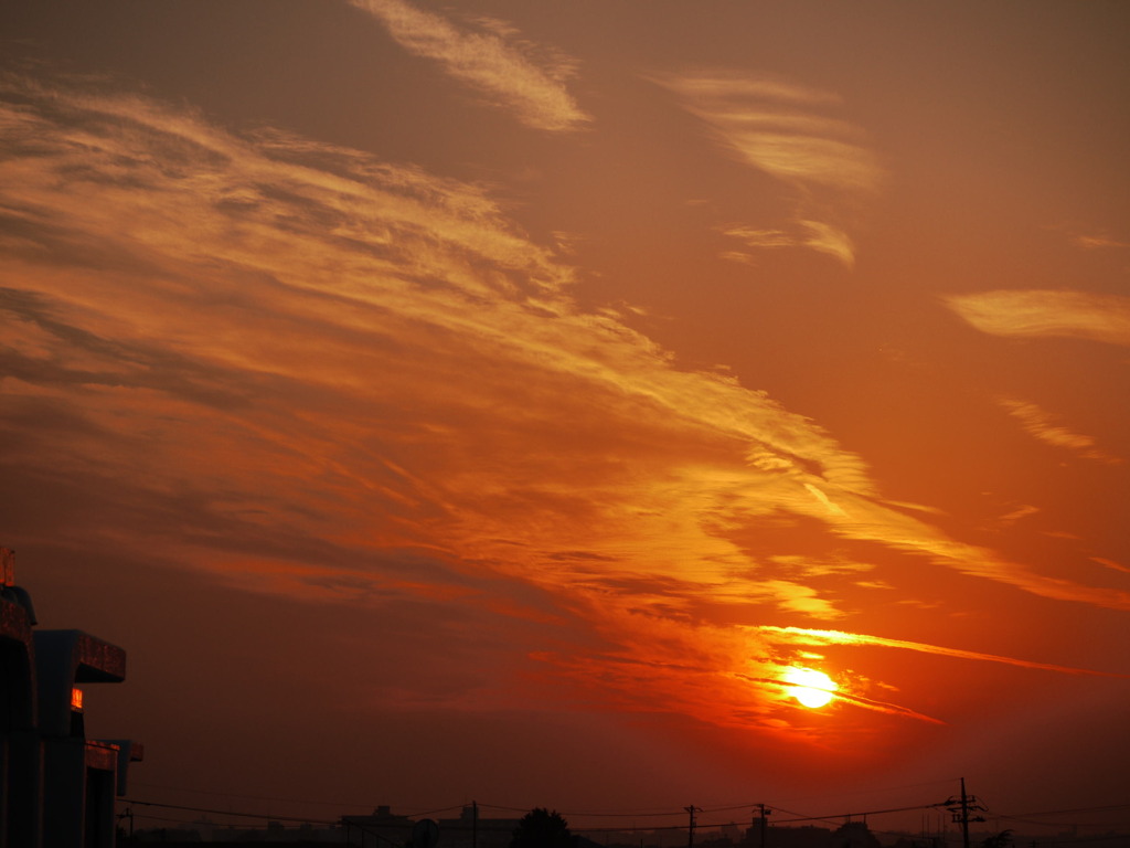 夕日