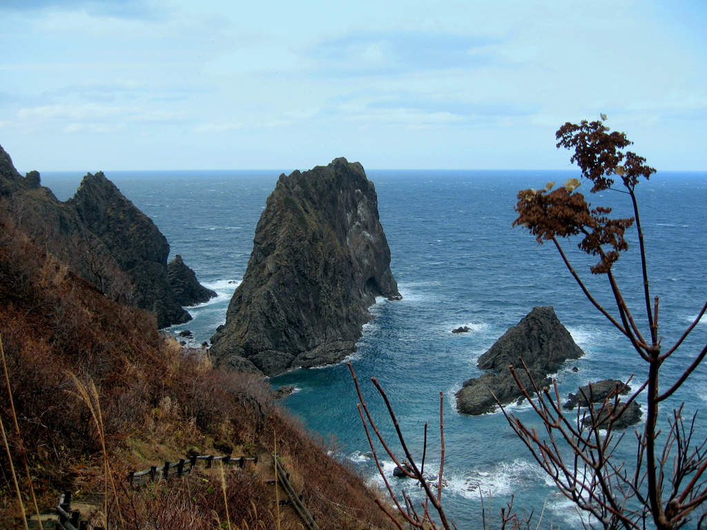 冬支度の日本海