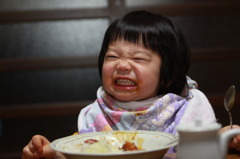 美味しい顔！