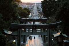 宮地嶽神社（光の道）