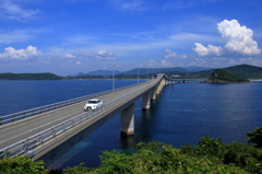 青い海と青い空