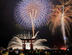 宮島水中花火大会④