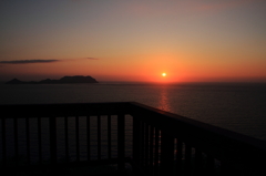 本州最西端の夕陽