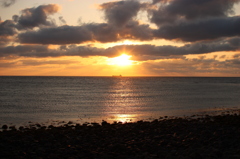角島の夕景