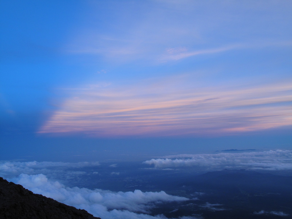 富士の夕暮れ