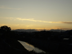 田舎の夕焼け