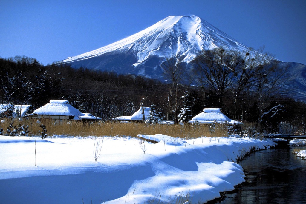 1月忍野雪景