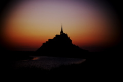 The silhouette of the St.Michel