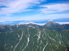 槍ヶ岳山頂から1