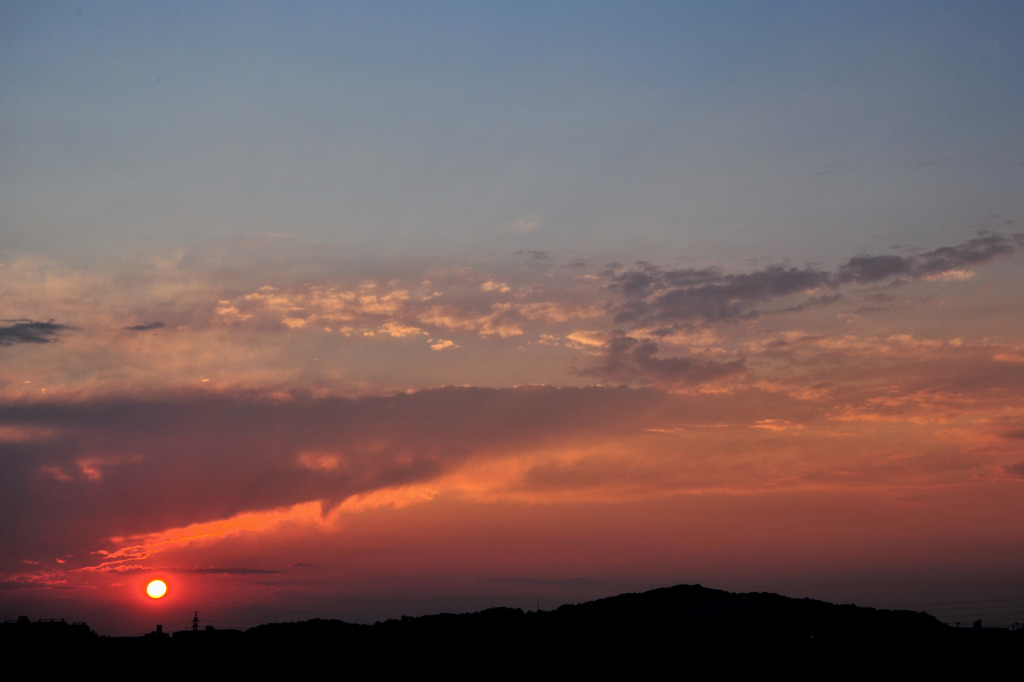 定点夕日20100603