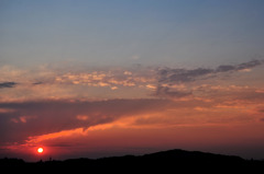 定点夕日20100603