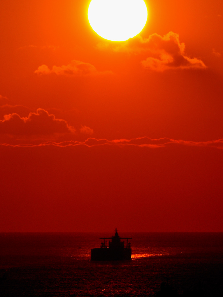 播磨灘の夕日