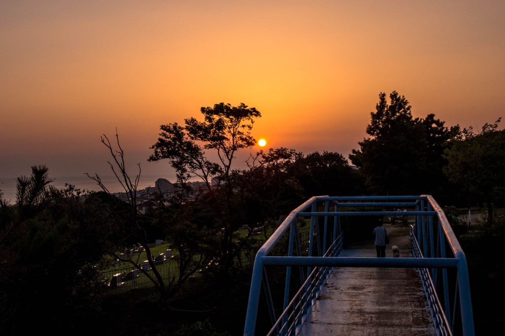 舞子墓園の夕日