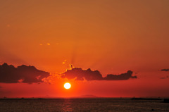 夕日光芒