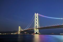 明石海峡大橋夜景